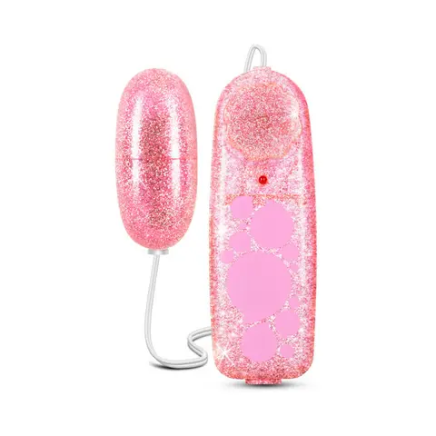 B Yours Glitter Power Bullet Remote-Controlled Egg Vibrator Pink