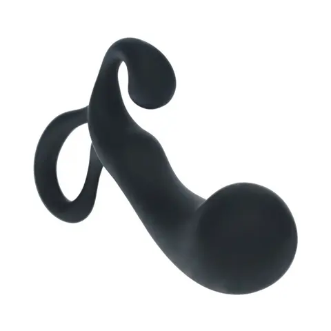 LEVELZ Bulb with Loop Silicone Prostate Massager Small in Black