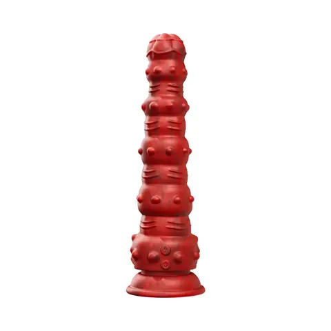 Tentra Rengol Studded Demon Thrusting Dildo Red