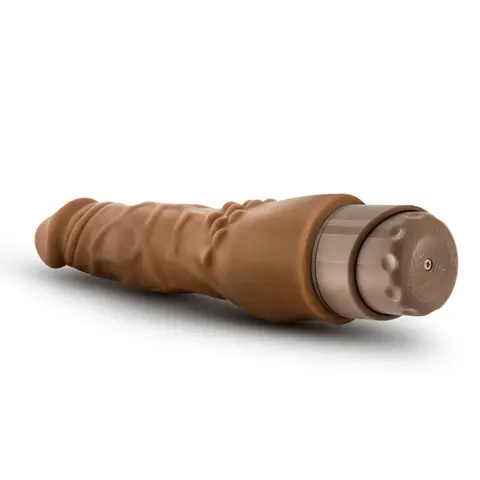 Dr. Skin Cock Vibe 4 Realistic 8 in. Vibrating Dildo in Tan