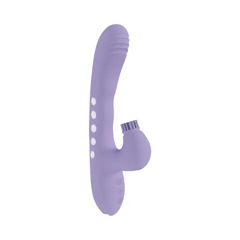 VIVE Andria LED G-Spot Vibrating and Tap Clit Stimulator in Lavender