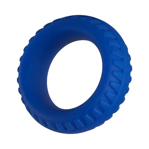 Forto F-12 Liquid Silicone Cockring 35mm in Blue
