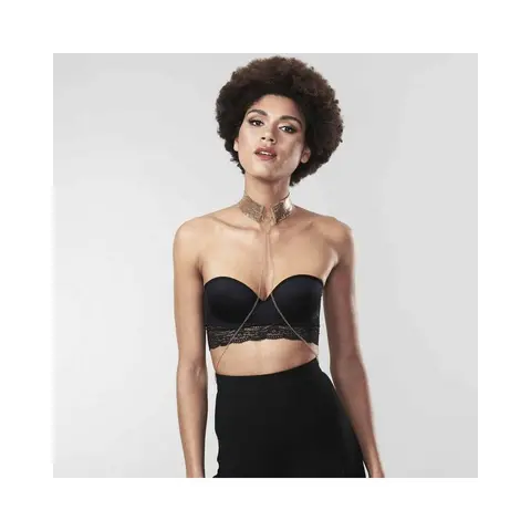 Bijoux Indiscrets Desir Metallique Mesh Collar in Gold
