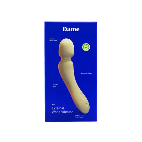 Dame Min Mini Wand Vibrator Butter
