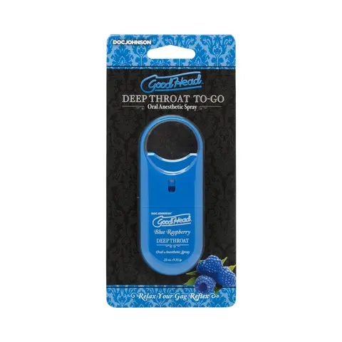 GoodHead Deep Throat Spray To-Go Blue Raspberry .33 oz