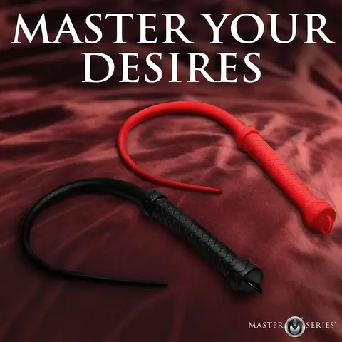 Master Series Viper Tail Silicone Whip in Red