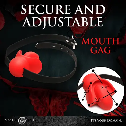 Master Series Extreme Silicone Gag with Locking Strap