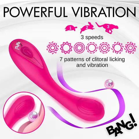 BANG! G-Spot Silicone Vibrator in Pink