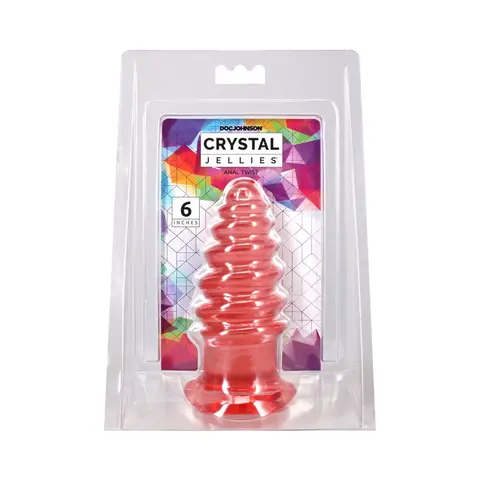 Crystal Jellies Anal Twist 6 in. in Pink