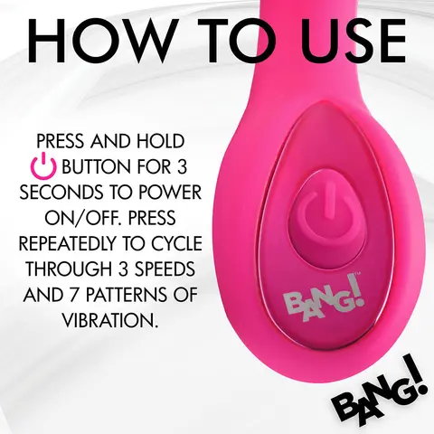 BANG! G-Spot Silicone Vibrator in Pink