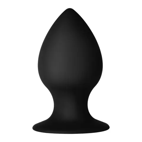 Forto F-98 Cone Silicone Anal Plug Large in Black