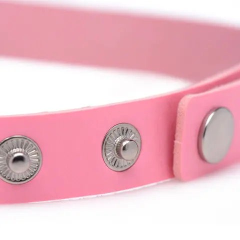 Master Series Sweet Heart Chrome Heart Choker Pink