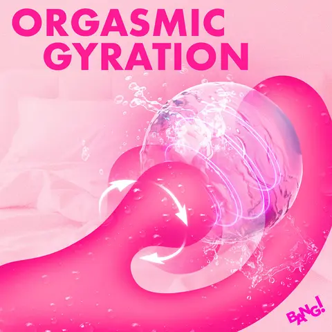BANG! Gyro Rabbit Silicone Vibrator in Pink