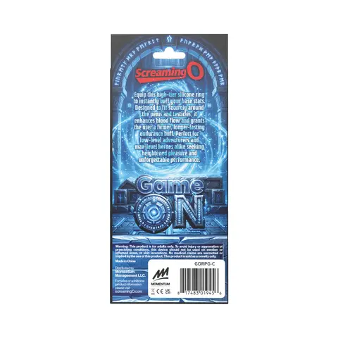 Screaming O Role Playing Game Vibrating Ring in Clear