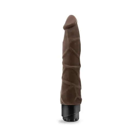 Dr. Skin Cock Vibe 1 Realistic 9 in. Vibrating Dildo in Brown