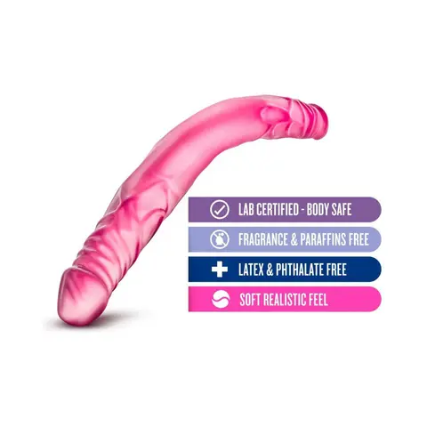 B Yours 14 in. Double Dildo in Pink