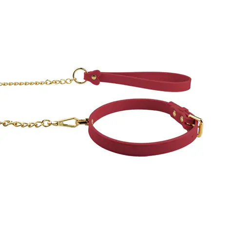 Temptasia Ardor Collar & Leash in Red