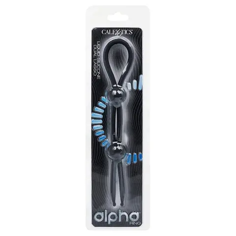 Alpha Liquid Silicone Dual Lasso in Black