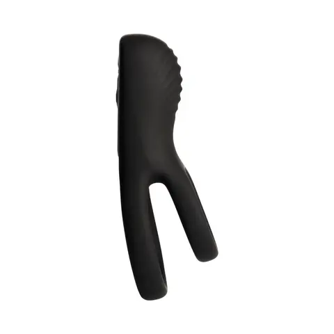 JOCK Enhancers Hard-On Vibrating Silicone C-Ring w /Clit Stim