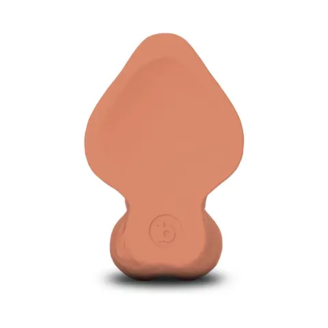 b-Vibe Slipskin Realistic Silicone Dildo 6.5 in. Curved in Mocha