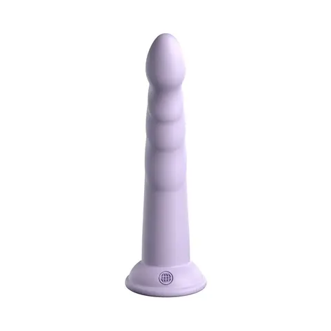 Dillio Platinum Collection Slim Seven 7 in. Silicone Dildo in Purple
