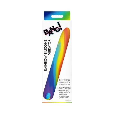 BANG! Rainbow Silicone Vibrator
