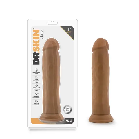 Dr. Skin Realistic 9 in. Dildo in Tan