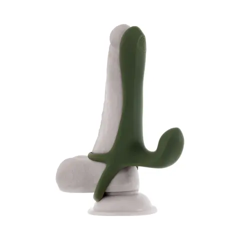 Zero Tolerance Strap Tap & Go Rechargeable Vibrating Girth Enhancer Silicone Green