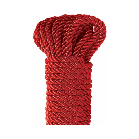 Fetish Fantasy Series Deluxe Silk Rope 9.75 m / 32 ft. in Red