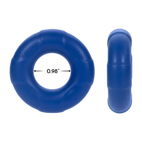 Forto F-33 Liquid Silicone Cockring Large in Blue