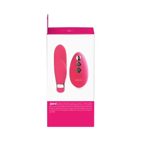 VeDO Jeni C-Shaped Dual Motor Vibe with Remote in Pink