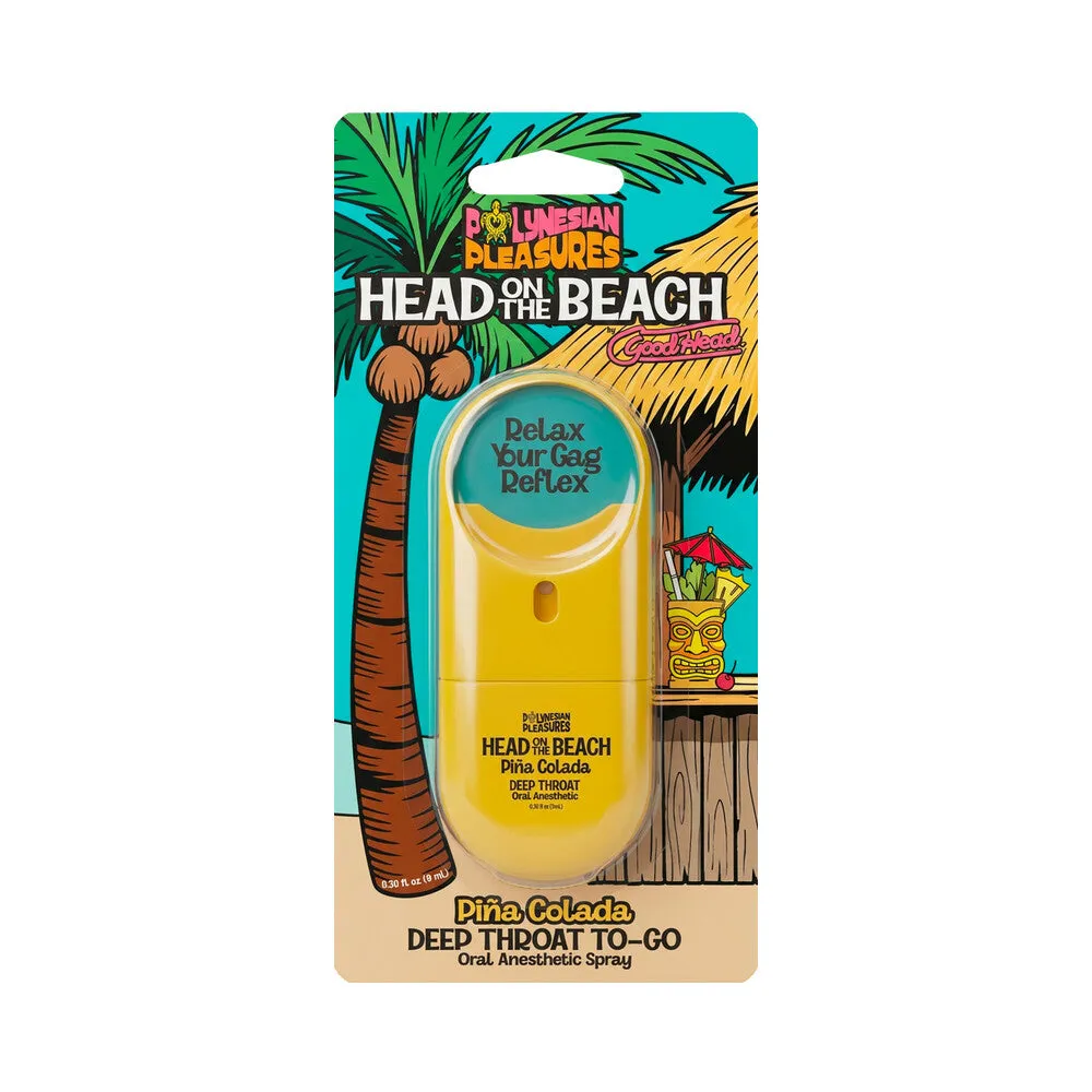 Polynesian Pleasures Head on The Beach Deep Throat Spray To-Go Piña Colada .3 oz.