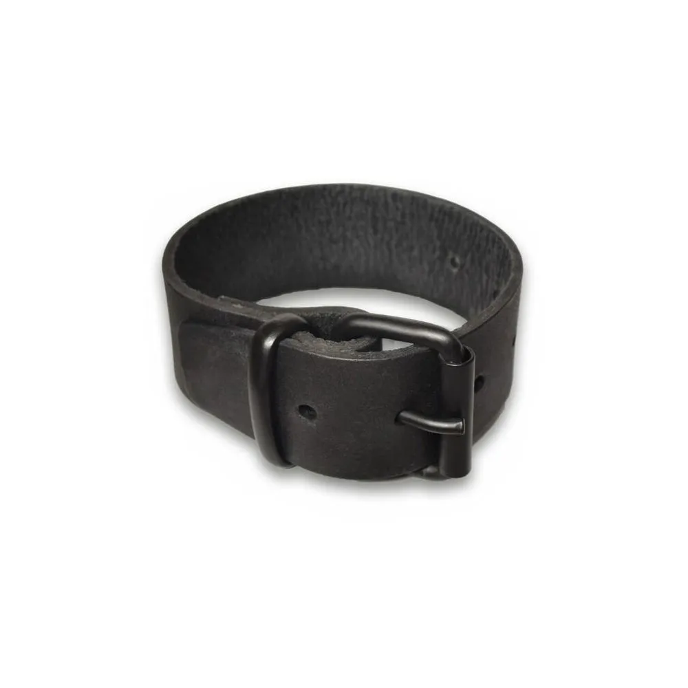 Prowler RED Leather Buckle Bicep Band L