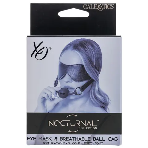 Nocturnal Collection Eye Mask & Breathable Ball Gag