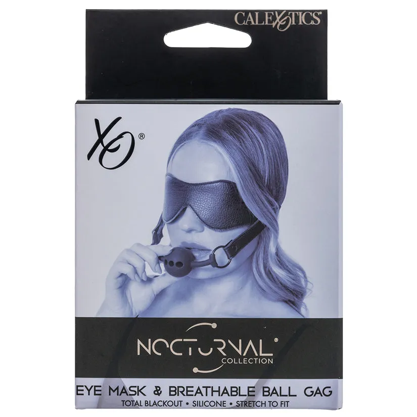 Nocturnal Collection Eye Mask & Breathable Ball Gag