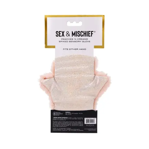 Sportsheets Sex & Mischief Peaches 'n CreaMe Spiked Sensory Glove