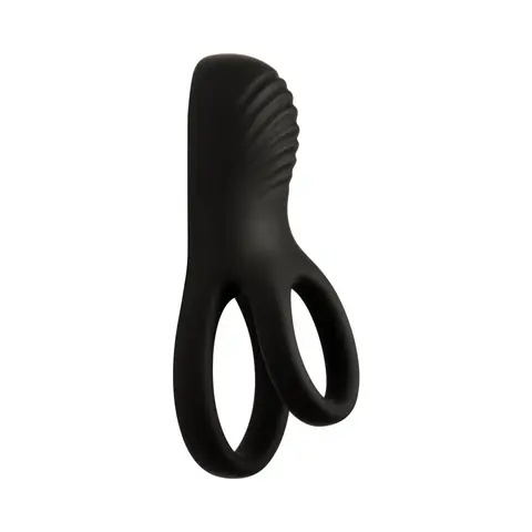 JOCK Enhancers Hard-On Vibrating Silicone C-Ring w /Clit Stim