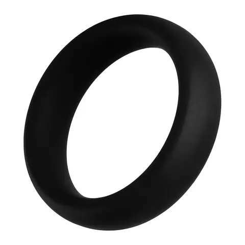 Forto F-64 Wide Liquid Silicone Cockring Large in Black