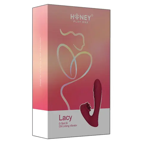 Honey Play Box Lacy G-Spot Vibrator with Tongue Licker
