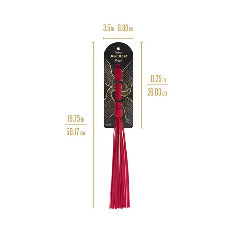 Temptasia Ardor Flogger in Red