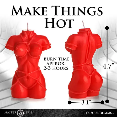 Master Series Bound Goddess Drip Candle in Red