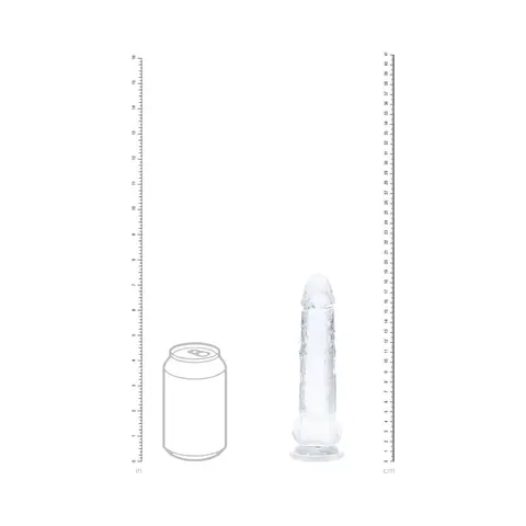 Realrock Crystal Clear LED Touch Dong 7 in. Translucent