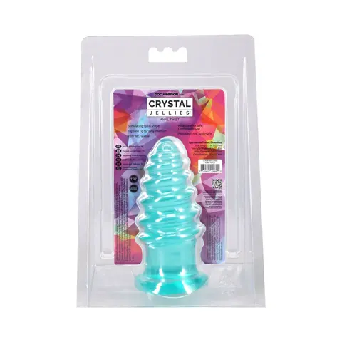 Crystal Jellies Anal Twist 5 in. in Teal
