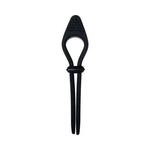 Zero Tolerance Black Tie Affair Rechargeable Silicone Cock Tie Cockring Black