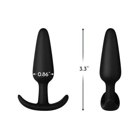 Forto F-31 Silicone Anal Plug Small in Black