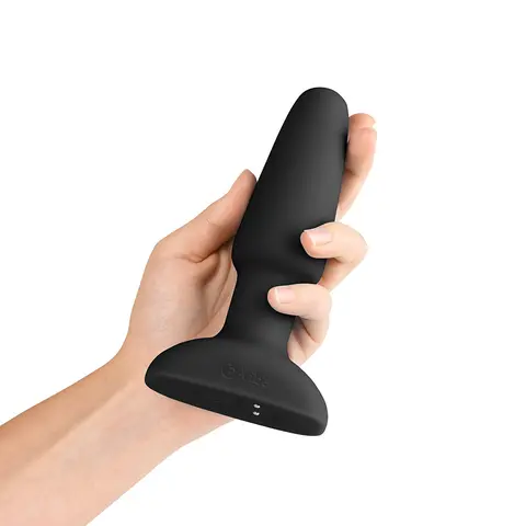 b-Vibe Rimming 2 Rotating and Vibrating Remote Control Plug in Black