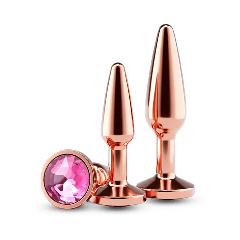 Rear Assets Tapered Trainer Plug Kit in Rose Gold/Pink