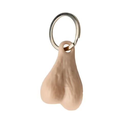 Big Ballers Nuts Keychain in Light