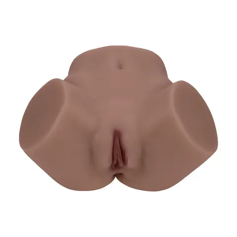 Xkin Bodyforms Layla Love Dual Entry Vibrating Masturbator Brown