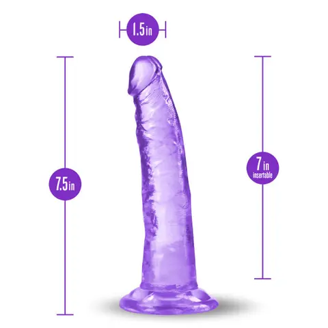 B Yours Plus Lust n' Thrust 7 in. Dildo in Purple